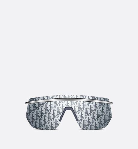 dior motion m11|DiorMotion M1I Blue Mask Sunglasses with Silver Mirrored Dior .